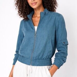 Sweaty Betty Cargo Zip Jacket in Blue Stargaze in XS